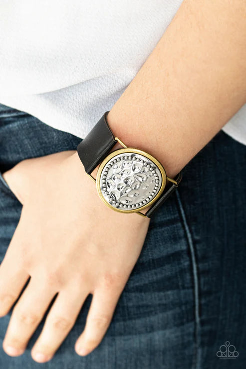 Hold On To Your Buckle - Black  Bracelet