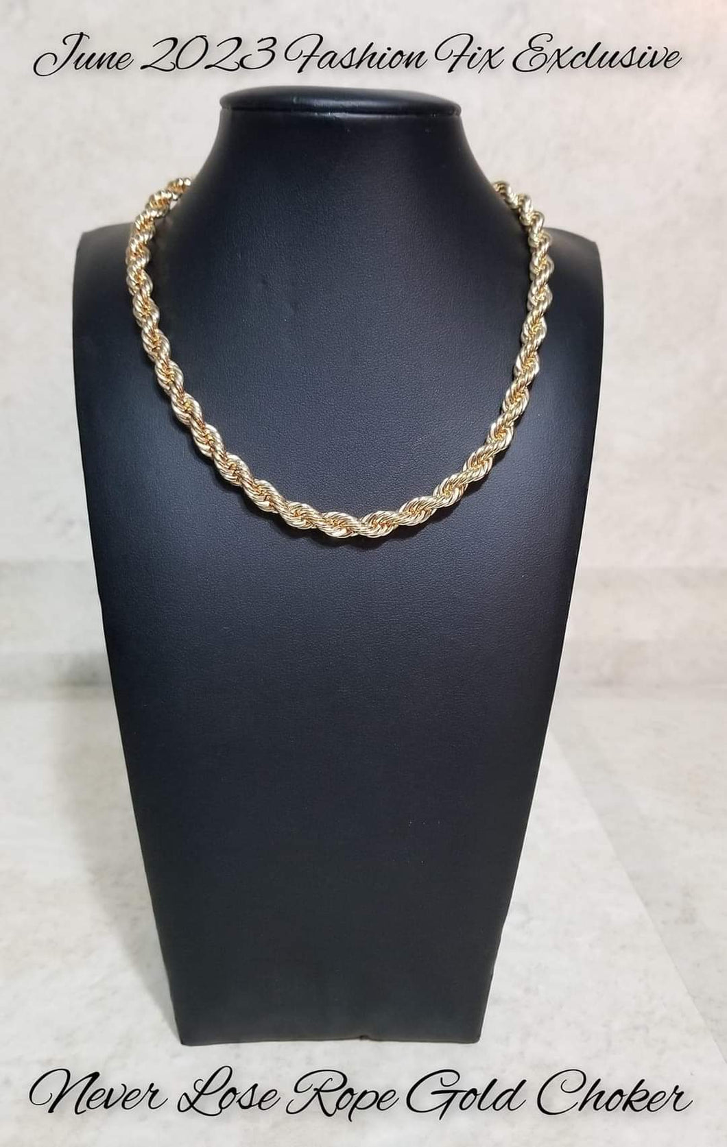 Never Lose - Gold Rope Necklace