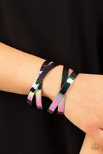 Load image into Gallery viewer, Industrial Imagination - Multi Oil Spill Cuff Bracelet
