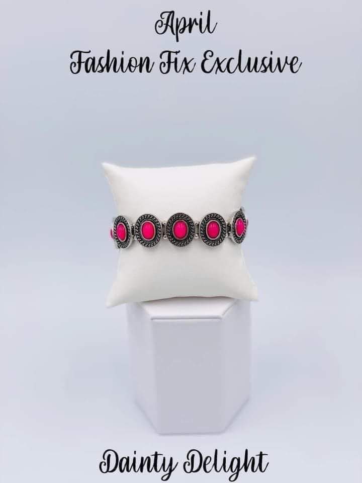 EX422 Dainty Delight - Pink Bracelet
