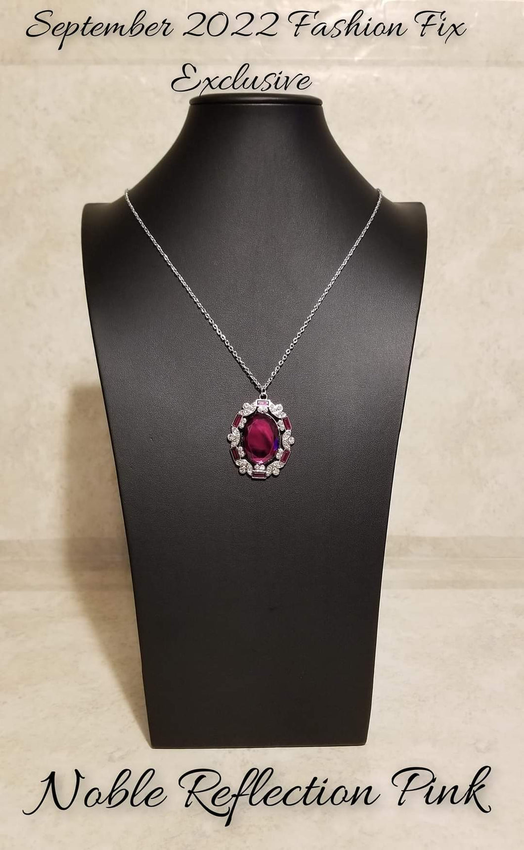 Noble Reflection -Pink Necklace