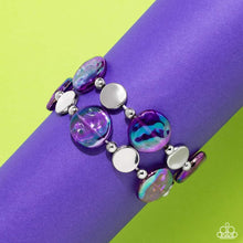 Load image into Gallery viewer, Discus Throw - Purple Bracelet
