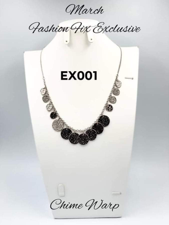 Chime Warp - Silver Necklace